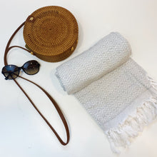 Load image into Gallery viewer, Turkish Grey Diamond Towel | Gia Roma Towel | Cara Concept Store