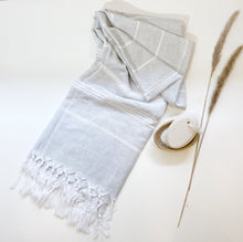Load image into Gallery viewer, Turkish Light Grey Towel | Turkish Towel | Cara Concept Store