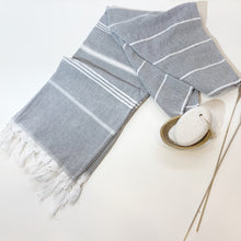 Load image into Gallery viewer, Turkish Towel - Gia Roma (Dark Grey)