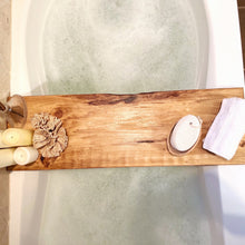 Load image into Gallery viewer, Reclaimed Wood Bathtub Tray