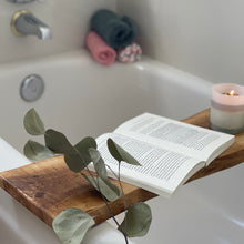 Load image into Gallery viewer, Miya Live Edge Solid Wood Bathtub Tray