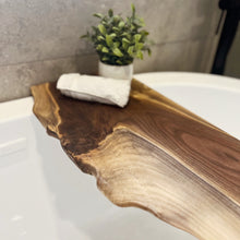 Load image into Gallery viewer, Walnut Wood Bathtub Tray | Walnut Bathtub Tray | Cara Concept Store