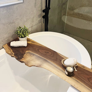 Walnut Wood Bathtub Tray | Walnut Bathtub Tray | Cara Concept Store