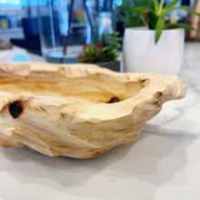 Load image into Gallery viewer, Hand Carved Wood Bowl Reclaimed Walnut