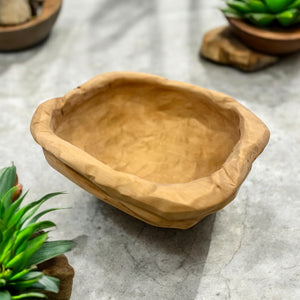 Leila Hand Carved Wood Bowl