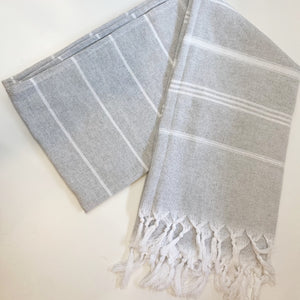 Turkish Towel - Gia Roma (Light Grey)