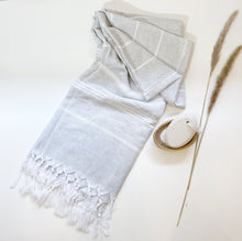 Load image into Gallery viewer, Turkish Towel - Gia Roma (Light Grey)