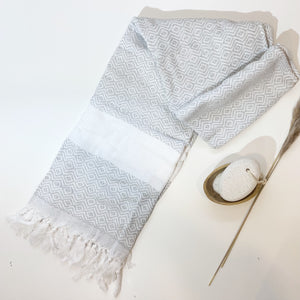 Turkish Towel - Gia Roma (Grey Diamond)