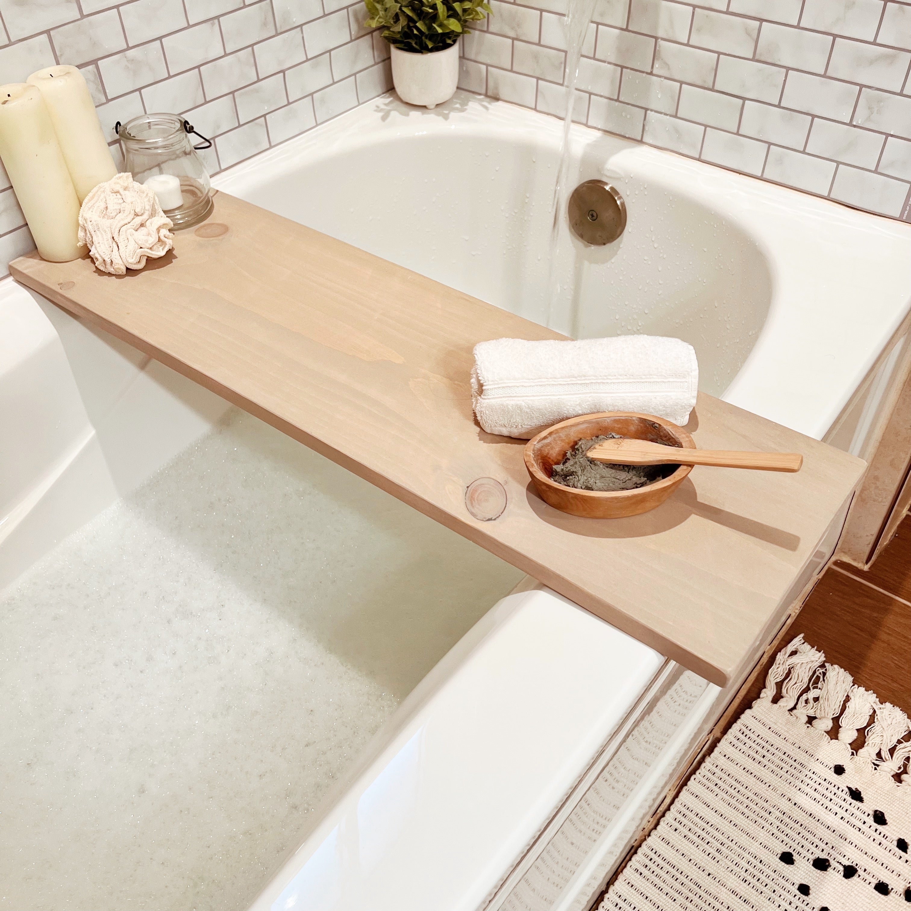 Reclaimed Wood Bathtub Tray – Cara Concept Store